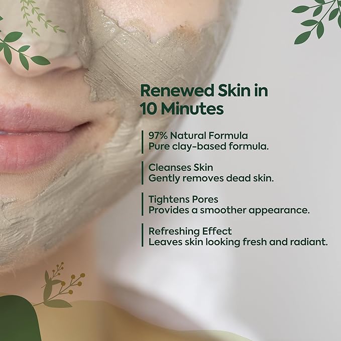Clay Mask for Face β Pore Firming & Deep Cleansing Face Mask | Anti-Blackhead | Oil Balancing | Moisturising & Natural Ingredients, 100ml