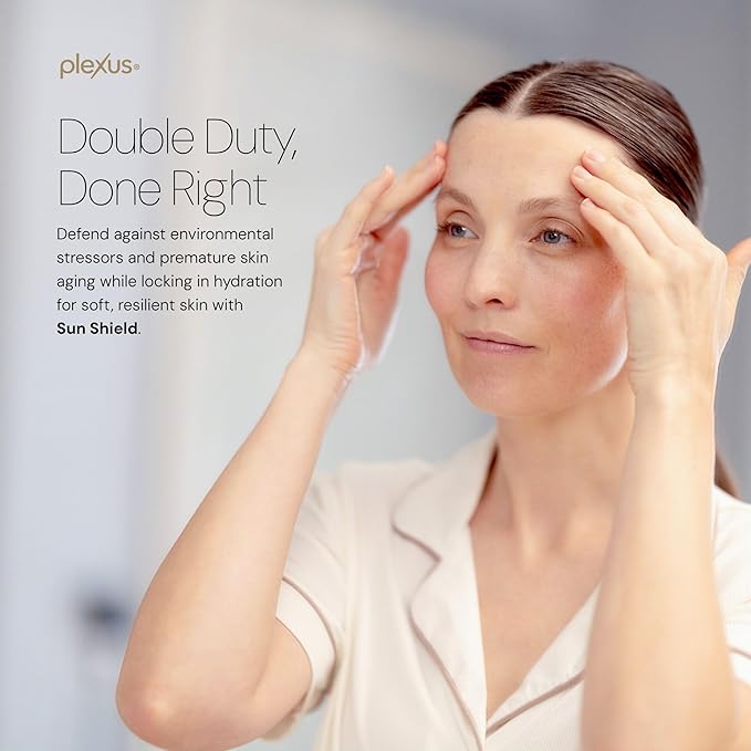 Plexus Sun Shield™ Mineral SPF 30 Face Sunscreen | Hydrating Matte Daily Moisturizer & Broad Spectrum Protection | Non-Greasy, Clean Formula with Zinc Oxide, Ceramides & Hyaluronic Acid