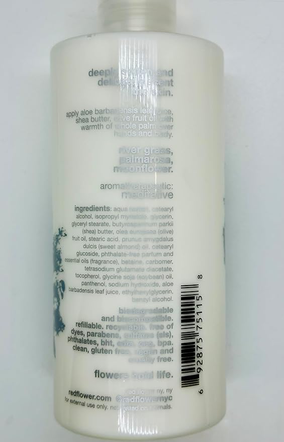 Red Flower Moonflower Body Care Duo: Purifying Body Wash & Softening Lotion for Hydrated, Smooth, and Nourished Skin