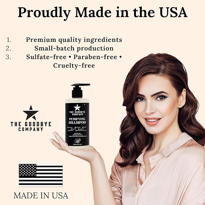 Castor Oil Shampoo and Conditioner Set - Made in USA, 10 oz Bottles