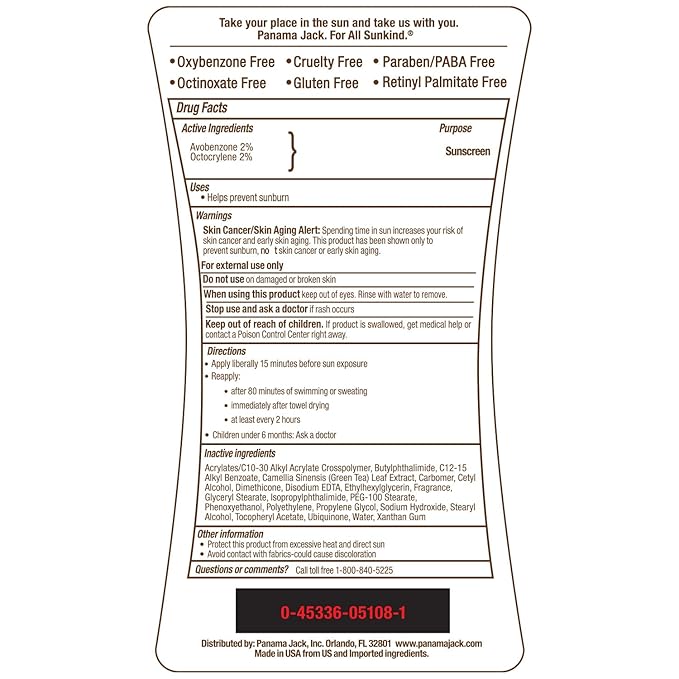 Panama Jack Sunseeker Set - Travel Sunscreen Tanning Lotion SPF 4 & 8 Suntan Sun Care Pack