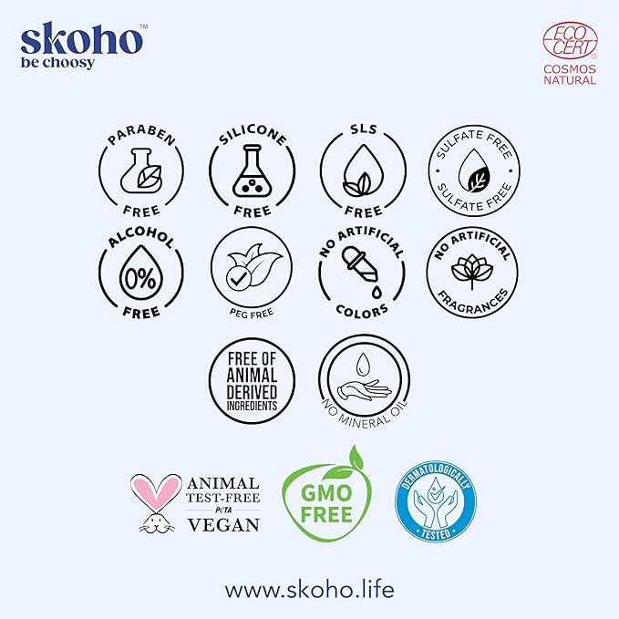 98.046% Natural Refreshing Bodywash | Gentle Cleansing & Moisturizing | COSMOS Certified with Aloe Vera & Super Berries | Paraben & Sulphate Free| 250 ml (Pack of 1)