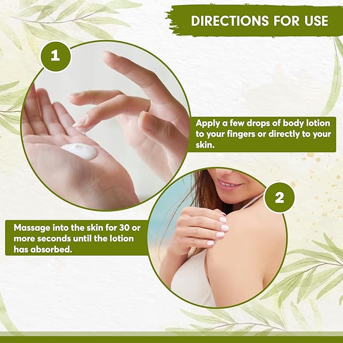 Organic Body Lotion with Lily & Lotus – Deeply Nourishing, Anti-Aging Ayurveda Moisturizer for Dry, Crepey Skin – Natural, Vegan & Ayurvedic – 6.76 fl oz (Pack of 2)