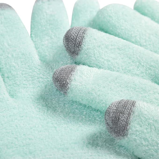 4Pcs Touch Screen Moisturizing Gloves and Socks, Spa Moisturizing Therapy Sock & Glove, Soften Repairing Dry Cracked, Hands Feet Skin Care, Effective in Repair Dry and Chapped Hands and Feet Skin Care