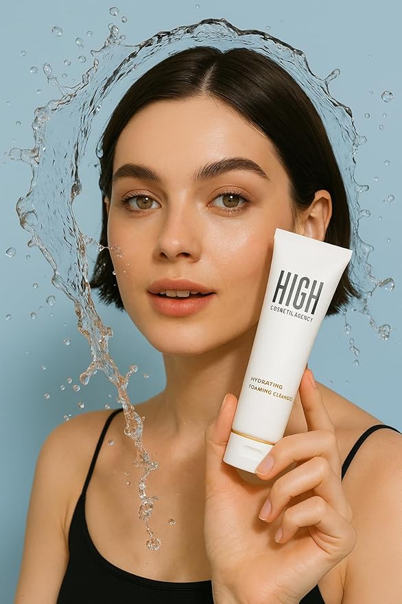 Hydrating Facial Cleanser – Gentle Foaming Wash with Glycerin, Chamomile & Green Tea for Soft, Calm, Radiant Skin – Removes Impurities Without Stripping Oils