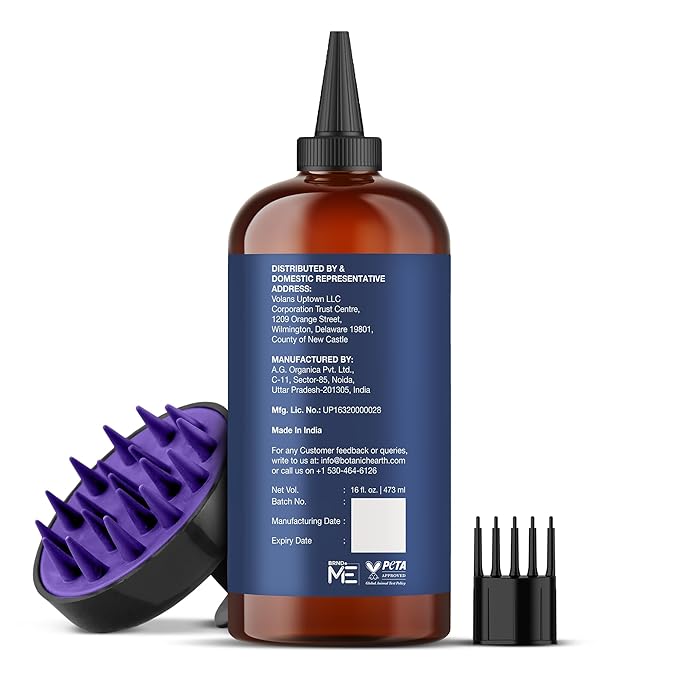 Botanic Hearth 100% Pure Rosemary Oil for Hair Growth | Infused with Biotin, Jojoba & Castor Oil | Hair Oil Repairs Dry Damaged Hair, Strengthening, Healthier - Hair Tonic, 16 fl oz