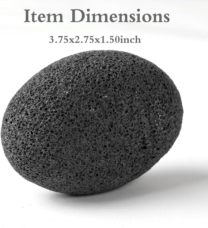 Foot Pumice Stone for Feet, Borogo Lava Pedicure Tools Hard Skin Callus Remover for Feet and Hands - Remove Dead Skin, Heels, Elbows