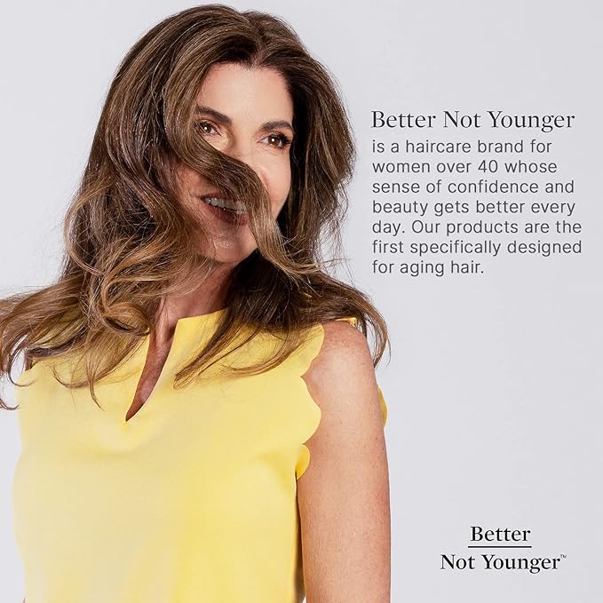 Better Not Younger Wake Up Call Volumizing Conditioner 16 fl oz with Biotin – For Women Over 40 with Thinning Hair -Volumizes, Lifts & Nourishes - Thickening, Color-Safe, Sulfate Free Conditioner.