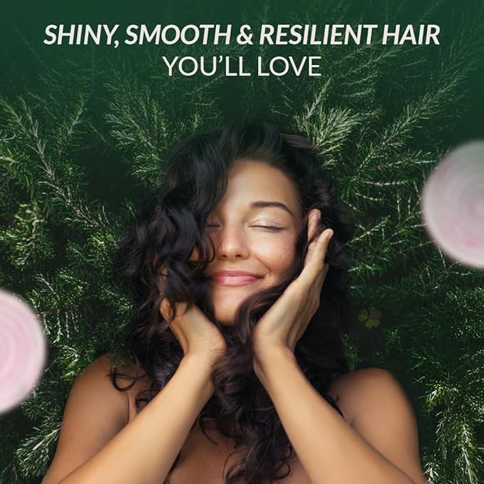 Rosemary Biotin Shampoo & Hair Mask Set | Onion Extract, Collagen & Vitamin E Anti-Thining, Anti-Hairfall Shampoo and Deep Conditioner Set for Dry, Damaged Hair, Sulfate & Paraben Free 2 x 16.9 fl oz