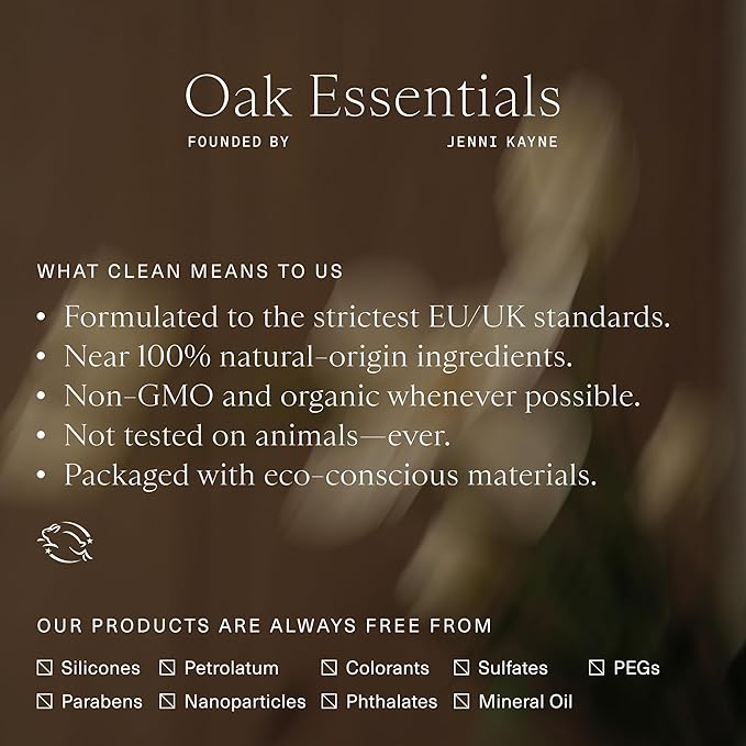 Oak Essentials Nourishing Cleansing Milk | Gentle Makeup Remover Face Wash with Oat Amino Acids, Rice Bran & Rosemary Extract, 5 Oz