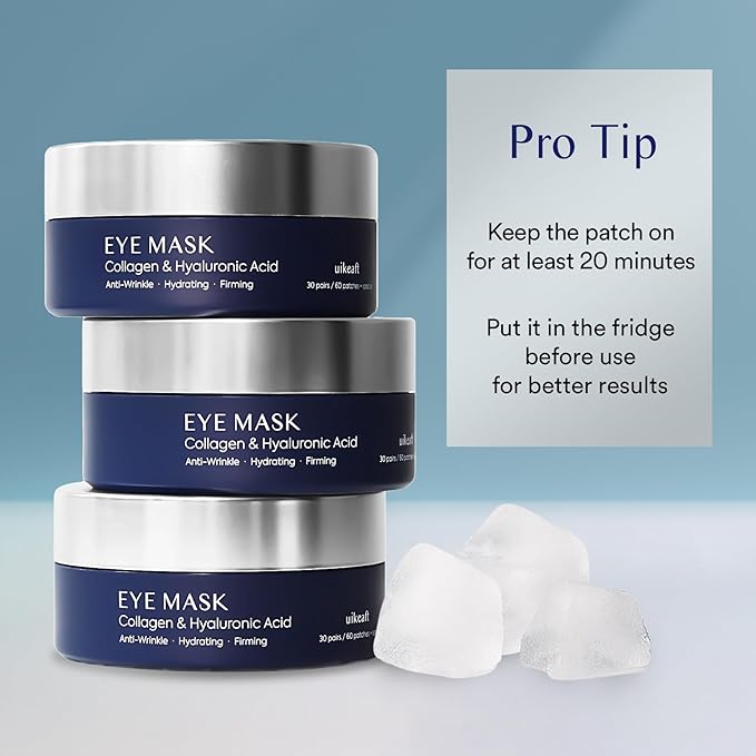 Under Eye Patches for Dark Circles: 30 Pairs Eye Gel Mask for Puffy Eyes and Bags with Retinol Collagen - Undereye Brightening Hydrating Anti-Wrinkles Women