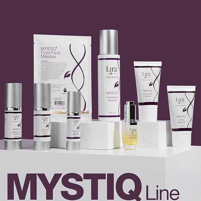 Lira Clinical MYSTIQ iLuminating Cleanser - Moisturizing Face Wash with Vitamin C, Orange Plant Stem Cells, and Plant Extracts - Gentle Facial Cleanser Supports Skin Barrier and Hydration - 6 Oz