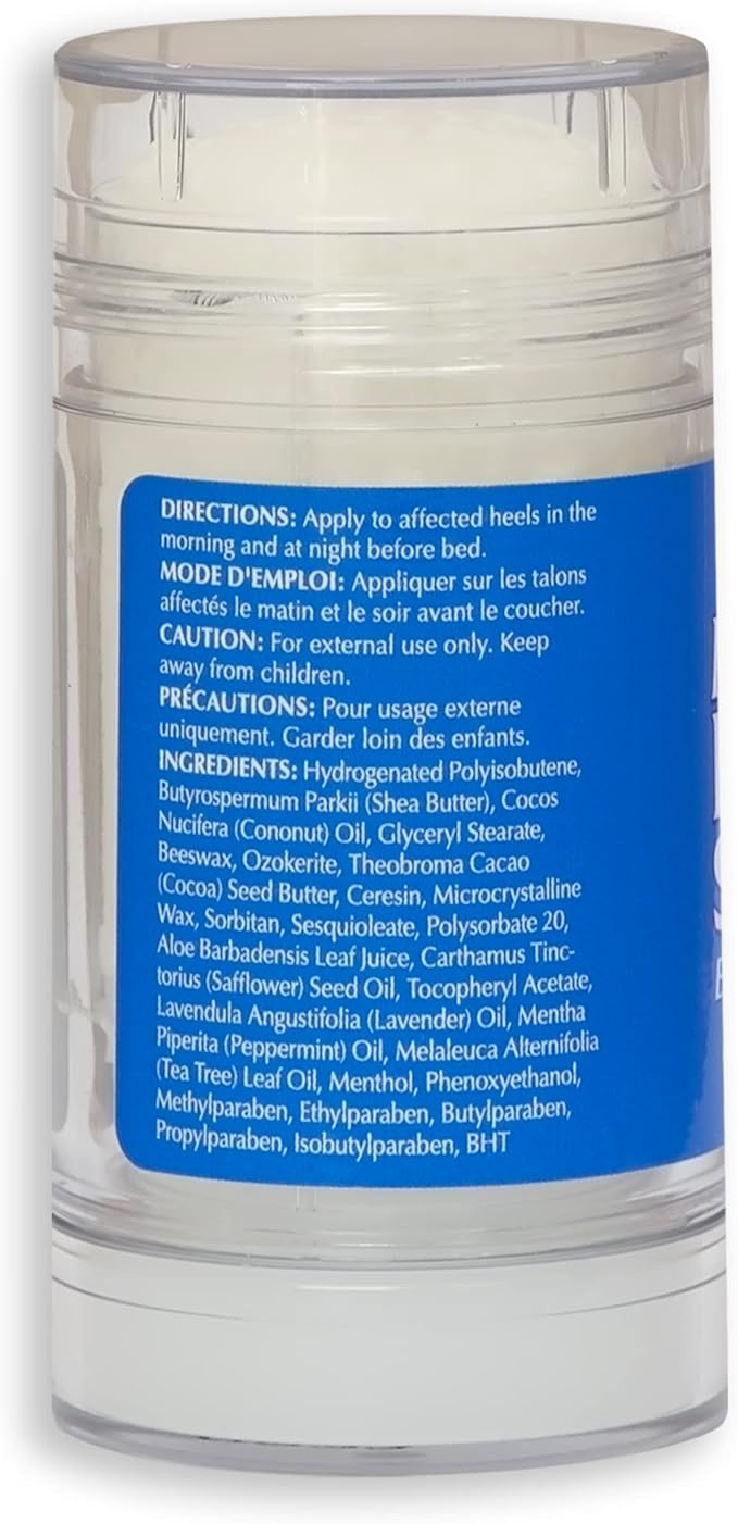 Heel Balm for Dry Cracked Feet - Miracle Heel Stick for Cracked Heel Repair - Heel Balm Stick for Cracked Heel Treatment - Formulated with Pure Aloe Vera, Tea Tree Oil, Shea & Cocoa Butters | 2.5 oz