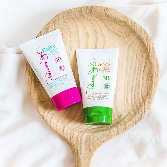 Panama Jack Faces Sunscreen Lotion - SPF 30, Broad Spectrum UVA/UVB Protection, Hypoallergenic, PABA, Paraben, & Gluten Free, 3 FL OZ (Pack of 2)