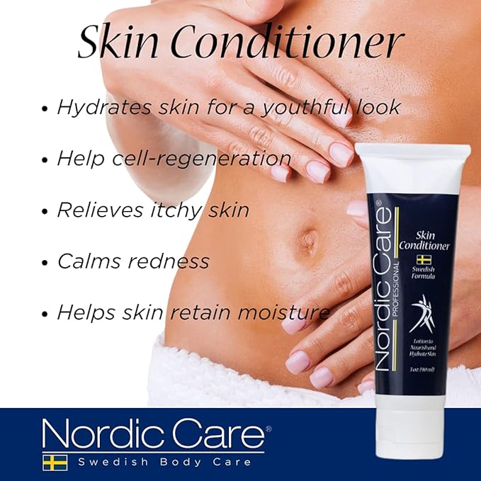 Nordic Care Skin Conditioner Lotion, 16 oz. | Shea Butter Body Lotion for Dry and Itchy Skin | Paraben & Lanolin-free | Macadamia Oil & Urea