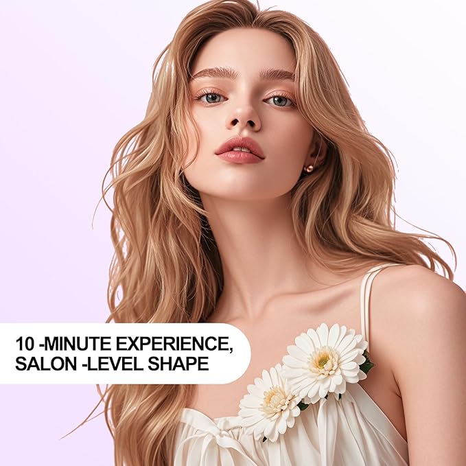 K&K 1.7 Inch Cool-AIR TECH Hair Styling Tool Bounce Brush, Heated Thermal Round Brush with Negative Ion Technology, Multiple Heat Settings for Blowout Look with Hair Care Oil, Temperture Contronal