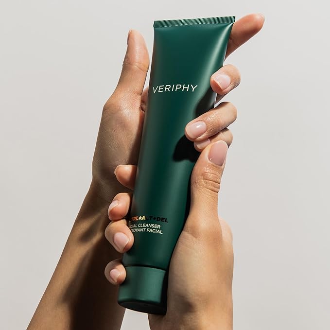 Veriphy CTRL+ALT+DEL Facial Cleanser – Hydrating Cream Cleanser with Hemp Seed Oil, Cucumber & Jojoba – Removes Makeup & Impurities – 150mL / 5 fl. oz.