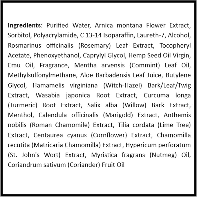 Real Time Pain Relief Hemp Oil Plus 4oz Tube | 20 Natural Ingredients: 5% Arnica & Turmeric | Fast Absorbing Lotion for Muscles, Hands, Feet, Ankles, Back, Shoulders, Knees & Joints Discomfort