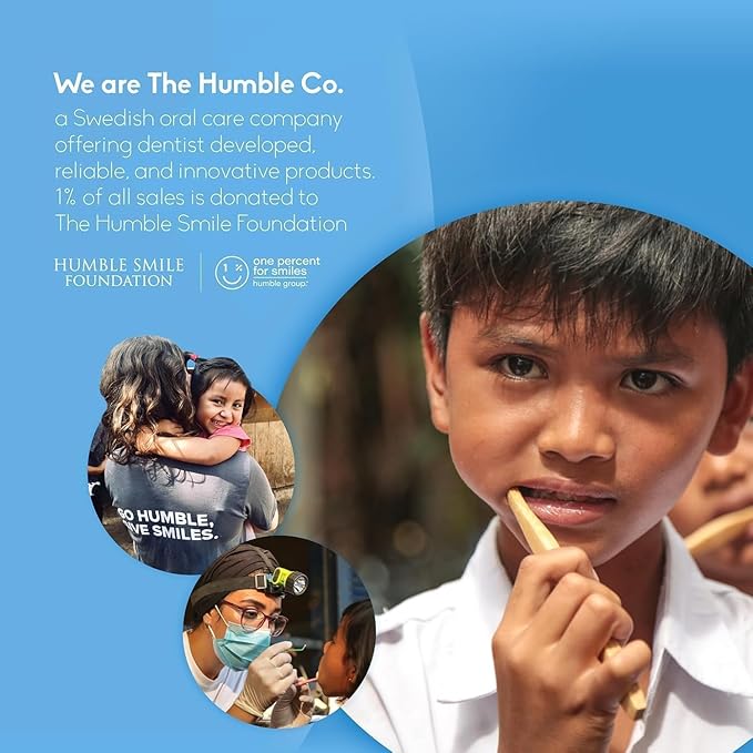 The Humble Co Advanced Teeth Whitening Strips – Sensitive Teeth Whitening Strips - Gentle Enamel Safe & Peroxide Free Tooth Whitener - Dental Oral Care Products & Essentials -14 Treatments, 28 Count