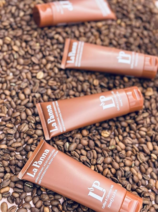 Coffee & Coconut Milk Hydrating Body Cream with Vitamin E – Rich Moisturizer, Fast Absorbing, Non-Greasy Velvet Glow Lotion - Nourishing Vegan & Cruelty-Free Skin Care, 6.7 fl oz