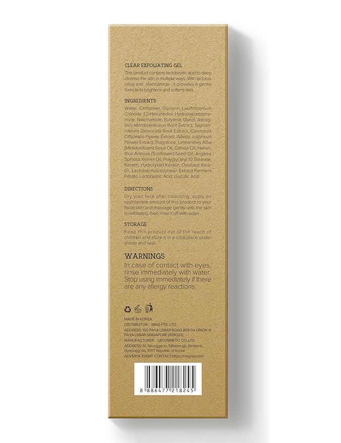 Exfoliating Face Scrub: Gentle Face Exfoliator Peeling Gel with PHA & AHA, Niacinamide - Chemical Exfoliant Peel Shot for Dead Skin Cells, Blackheads, Sebum Control & Pores Care 7.05OZ