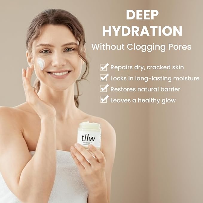 100% Grass Fed Beef tallow for face and body, Whipped Tallow Balm Moisturizer with Organic Jojoba Oil & Manuka Honey (2.7 oz, Vanilla Scented)