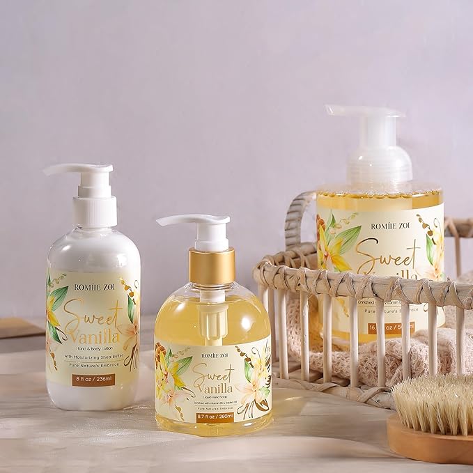 ROMIIE ZOI Daily Hand & Body Lotion with Moisturizing Shea Butter for All Skin Type- Sweet Vanilla - 236 ML / 8 FL OZ