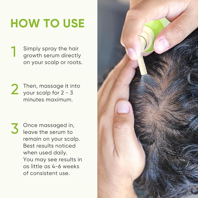 Svvimer Hair Growth Serum Spray - with Rosemary Batana Oil Biotin for Hair Loss and Thinning - Thicker Fuller Longer - for Women and Men 2.7 Fl Oz (Pack of 1)