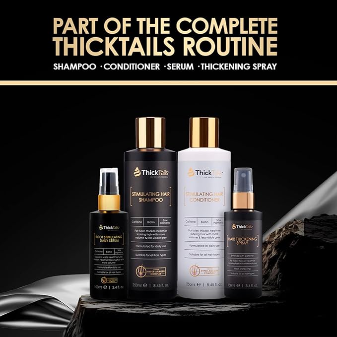 ThickTails Stimulating Hair Conditioner for Women | Biotin, Caffeine & Botanical Extracts | Sulphate-Free, Paraben-Free, Vegan | 8.45 fl oz