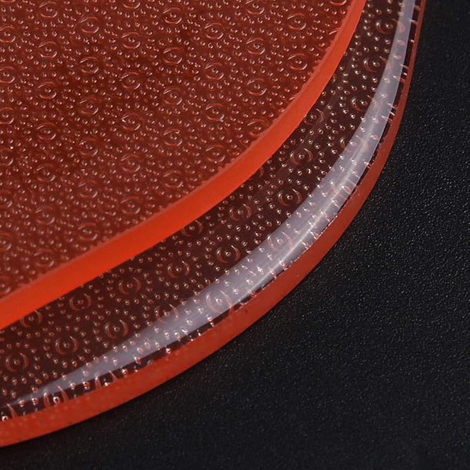 BEZOX Glass Foot File Callus Remover, Crystal Pedicure Foot Rasp for Callused, Coarse, Hard Skin Removal, Portable Hand Sized Foot Scraper for Cracked Heel - Orange