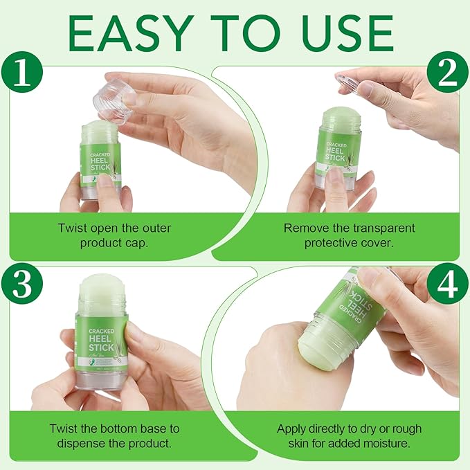 Urea Cream 60% Plus Salicylic Acid 2% Foot Balm Stick for Dry Cracked/Chapped Heel, Skinned knees, Hand Intensively Hydration/Moisturization, Callus Removal/Softening/Soothing-Aloe Scent|1.41 Oz/40 G