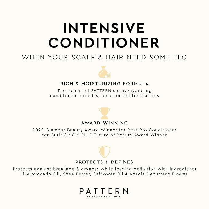 PATTERN Beauty by Tracee Ellis Ross Intensive Conditioner - Deep Hydration for Curly Hair 3c-4c