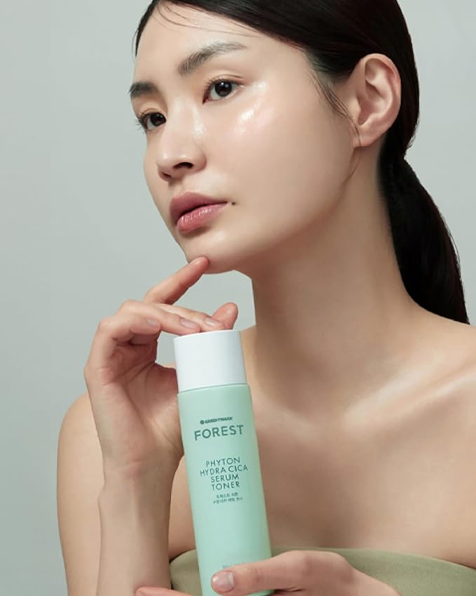 Forest Phyton Hydra CICA Serum Toner 6.76fl.oz, Moist Oil Double Layered, Long Lasting Hydration, Glowing Skin, Clean Beauty, Korean Skin Care