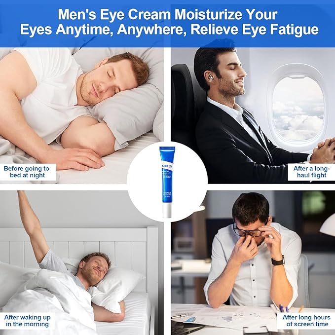 Retinol Eye Cream, Hydrating & Firming Under Eye Cream for Men, Reduces Dark Circles, Wrinkles & Puffiness, Nourishing Elastic Formula, 20g / 0.7 fl.oz