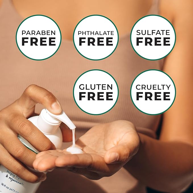 Hand & Body Lotion 16 oz – Deep Moisturising, Fast-Absorbing, Plant-Based Formula – With Almond Oil, Collagen & Botanical Extracts – Lightweight & Nourishing