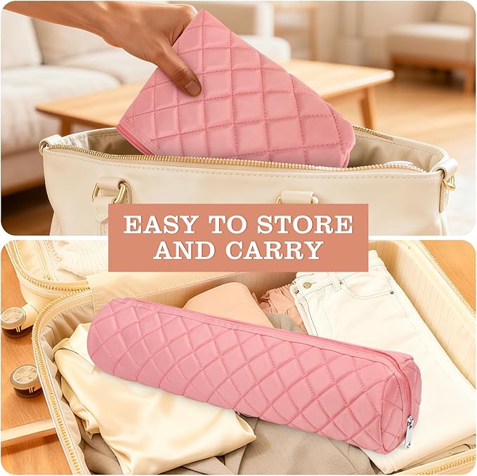 Large Hot Hair Tools Organizer Bag Portable Travel Heat Resistant Storage Case Pouch for Curling Irons, Flat Irons, Hair Straighteners and Styling Tools(17.7" x 3.9")