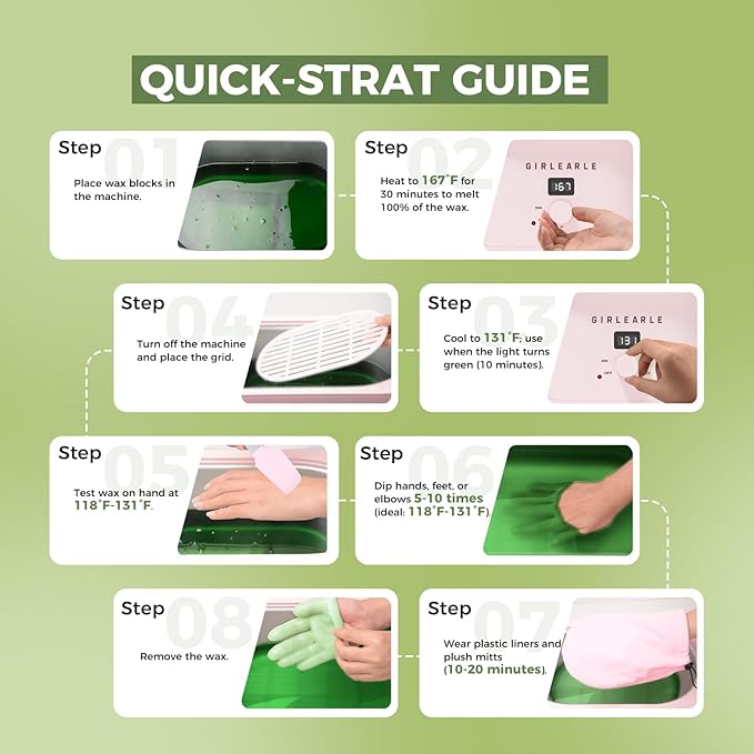 Paraffin Wax Refills 10 Packs for Paraffin Wax Bath Machine - for Dry Cracked Skin on Hands, Feet, Elbows - Moisturizing Hydration to Relieve Stiff Muscles & Joints (Aloe vera)