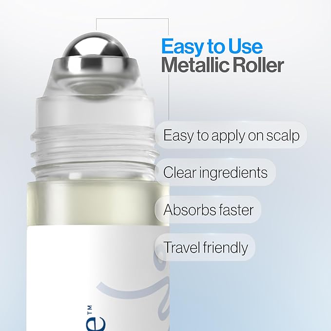 Be Bodywise 3% Redensyl & Rosemary Hair Growth Serum (Roll On) | Pack of 4 |with 2% Anagain | Thicker & Stronger Hair | Prevents Hairfall & Stimulates Hair Follicles | For All Hair Types | 100ml