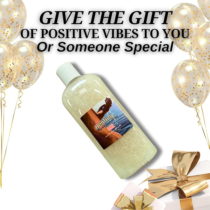 Healing Shower Gel β 8 oz Handmade Body Wash for Spiritual, Emotional & Energetic Cleansing β Eucalyptus Scent β Altar-Charged β Wiccan, Hoodoo, Conjure, Pagan Ritual Use β Vegan & Sulfate-Free