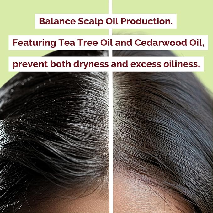 Just Nutritive Onion & Rosemary Shampoo for Hair Growth, Thickening, Strengthening - Sulfate-Free, Enriched with Red Onion Oil, Rosemary Oil, Tea Tree - 16 oz