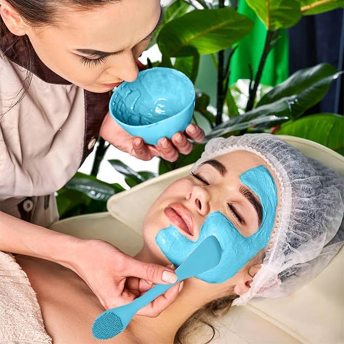 Pore Brush & Face Mask Applicator, Lymphatic Drainage Brush | Face Scrubber, Silicone Jelly Brush for Deep Pore Cleansing, Face Brush for Lymphatic Drainage Massager, Applicator for Mud, Clay