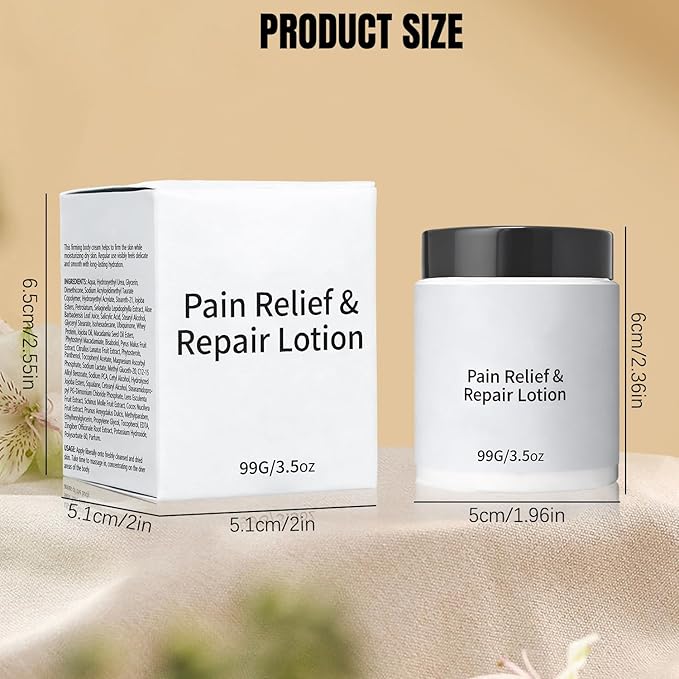 Mira Relief & Repair Lotion, Use natural plant ingredients, Magnesium & Arnica Herbal Cream, Fast Absorbing, Non-Greasy Formula, Natural Botanical Blend, Daily nourishment for health