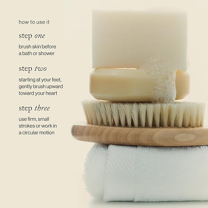 goop Beauty Dry Brush | Detoxifying Body Exfoliator | Wooden Handle with Natural Biodegradable Sisal Fibers | Sweeps Away Dead Skin | FSC Certified