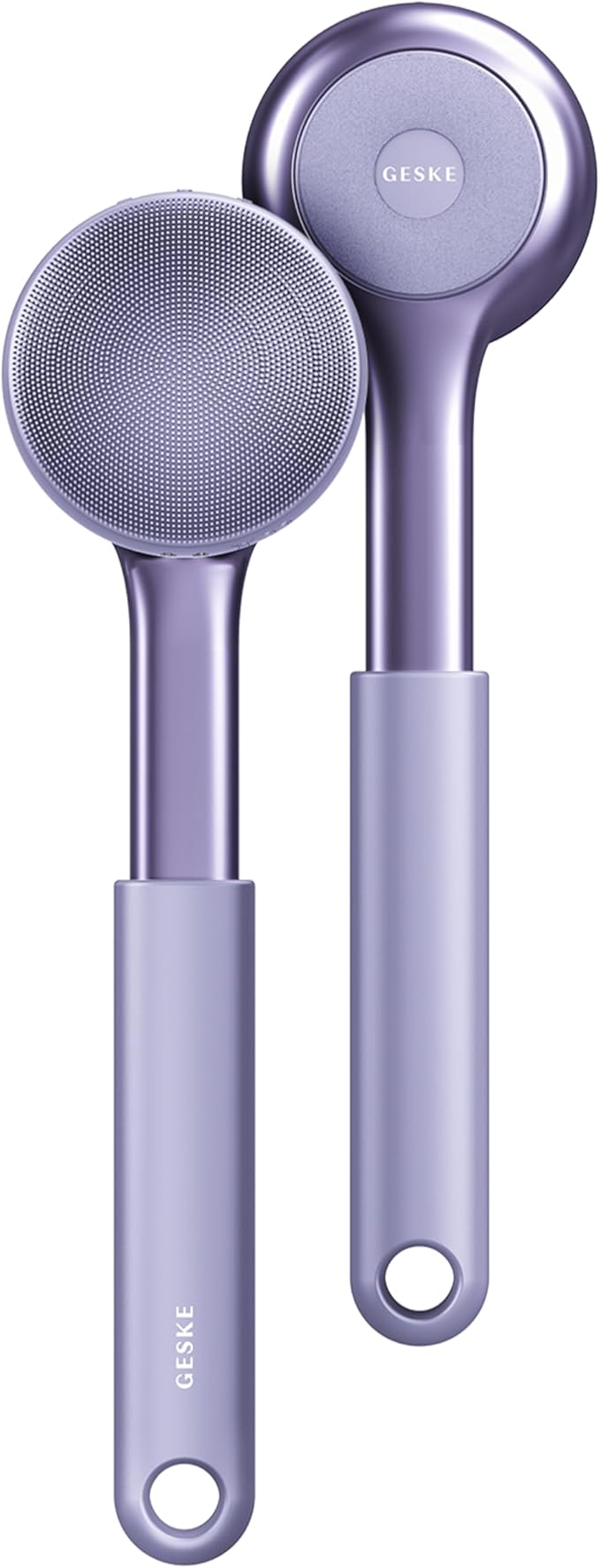 GESKE Sonic Full-Body Brush & Intensive Exfoliator | 8 in 1 | Electric Body Cleansing Brush | With SmartSonic Pulsations | Deep Cleansing, Exfoliation, Massage | Extendable Handle | Rough Skin Remover