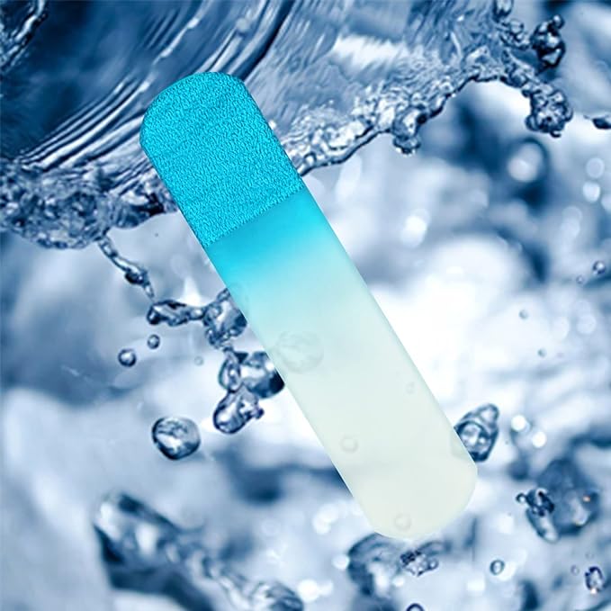 SIUSIO 2Pcs Glass Foot File Pedicure Rasp Dead Skin Remover Calluses Corn Coarse Hard Skin Remover Pedicure Tools Smooth Foots Care Tool for Soft Feet