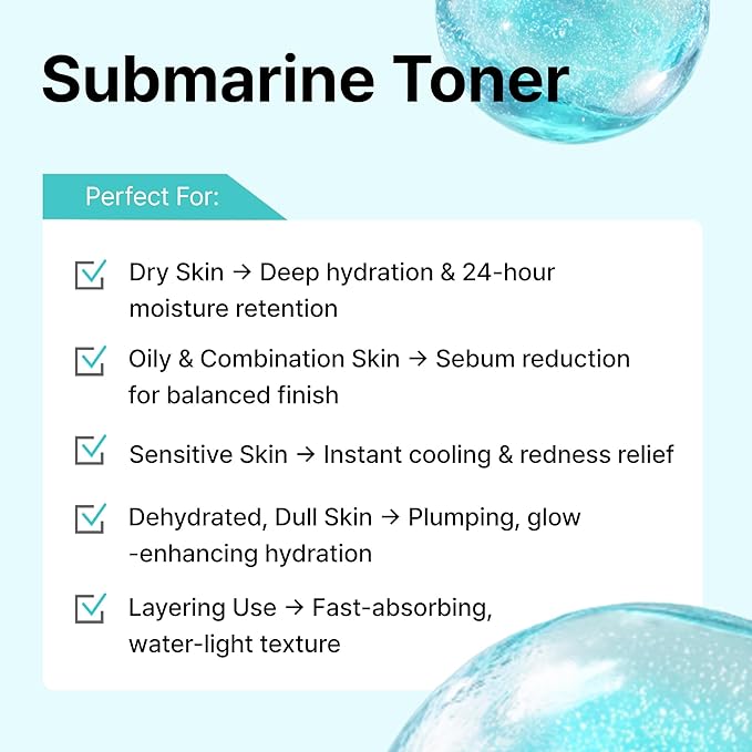 Overlaps Natrun Oasis Ectoin Submarine Toner | Long-Lasting Hydration & Moisture Barrier with Ectoin, Panthenol, Betaine, Alcohol-Free Korean Facial Toner, 8.45 fl oz