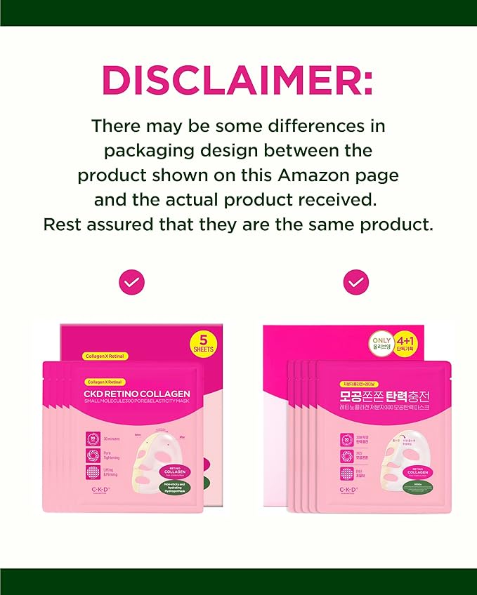 CKD Pore-Tightening & Firming Face Mask (5ea) – Korean Hydrogel Sheet Mask for Glass Skin, Minimizes Pores & Boosts Firmness with 3rd Retinal & Low Molecular Collagen, Korean Skincare