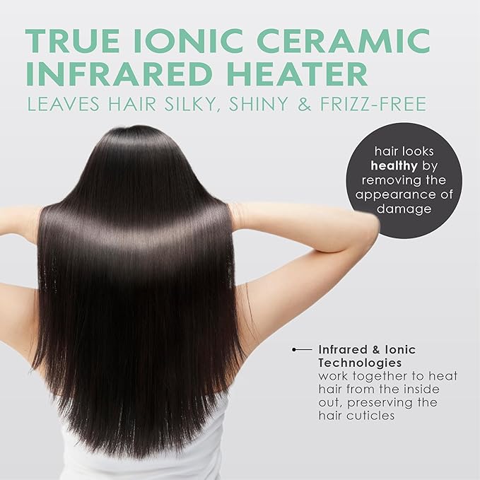 Professional Series MIRA Titanium Flat Iron Hair Straightener for Thick & Fine Hair | Powerful Single-Pass Straightening | Straightener & Curling Iron in One | 1 1/4 Inch Wide Flat Iron by MINT