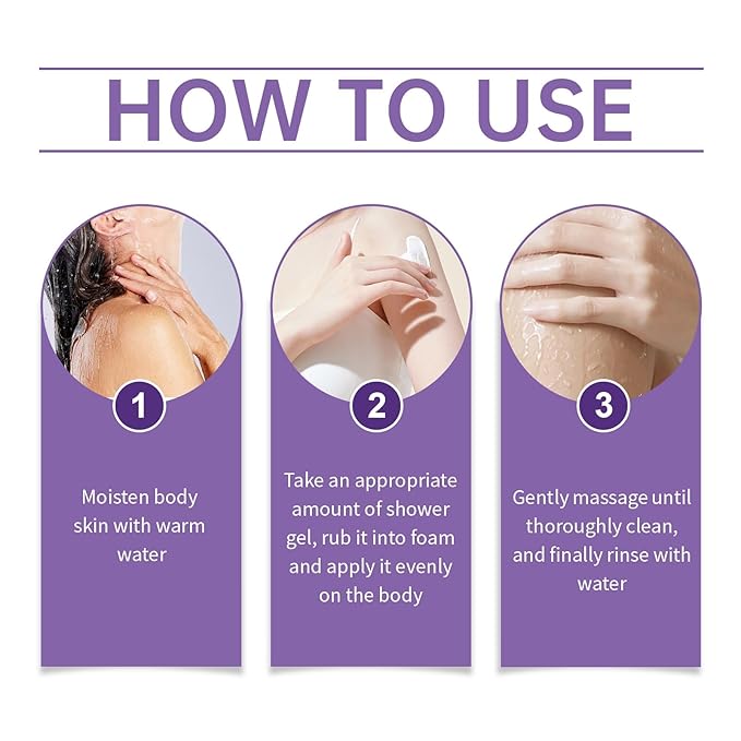 Moisturizing Body Wash, 24-Hour Odor Control, Removes Odor, Moisturizing Formula, Formulated Without SLS or Parabens, 3.38 FL.OZ (Lavender)