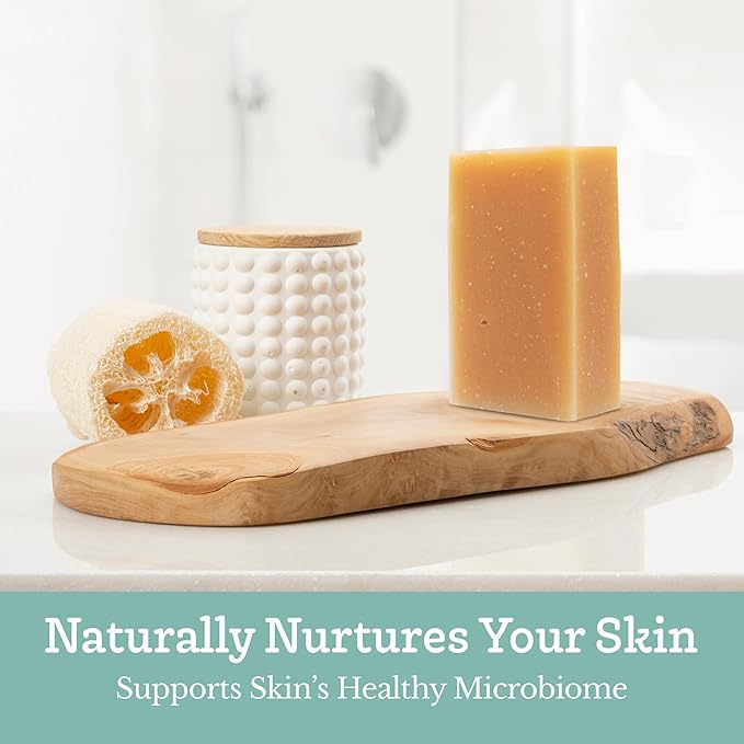 Southern Natural Goat Milk Soap Bar - 3 Pack Essential Oil Blend - For Dry Sensitive Skin. Natural Handmade Face & Body Soap For Men & Women. (Net 12 oz)